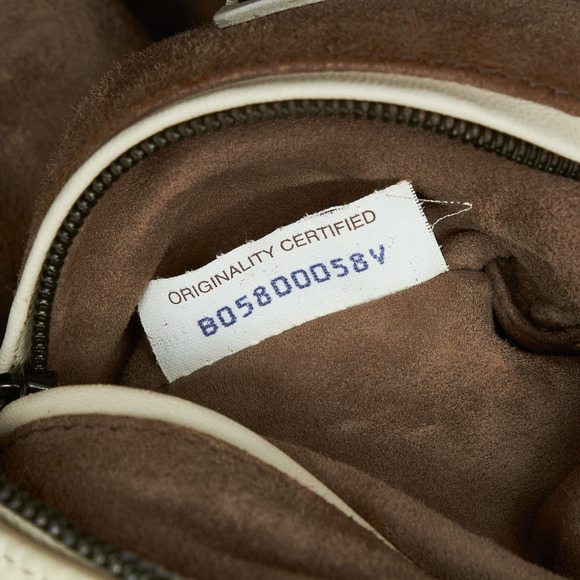 Pre-Loved Bottega Veneta In Mist Intrecciato Flocked Velvet Bouquet Duffel Bag - Picture 7 of 12